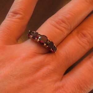 Elegant Red Gemstone Ring
